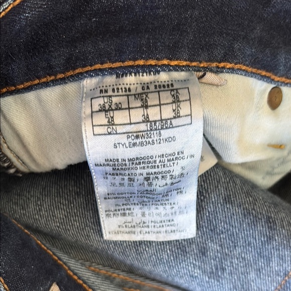 Men's Guess Slim Straight Jeans 38x30 - Picture 5 of 5